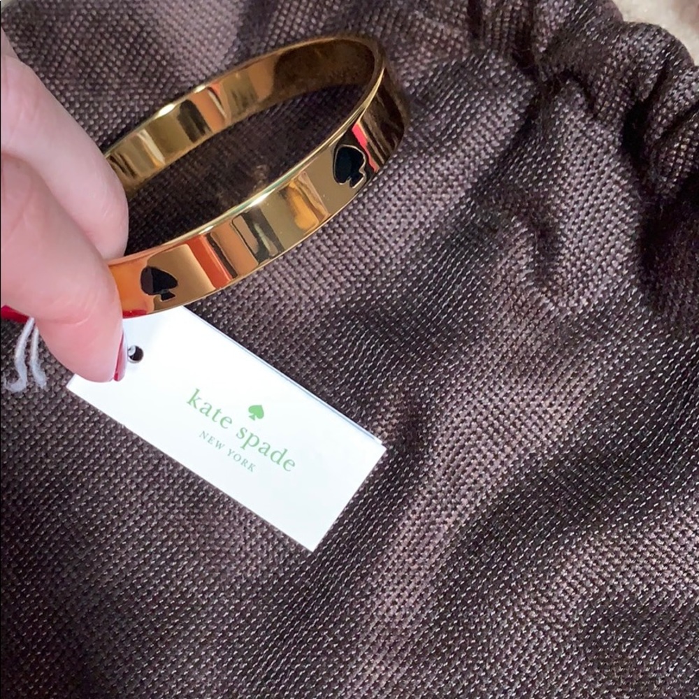 Kate Spade black and gold bangle
